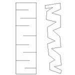 tabbed scarf drawing
