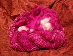 Hot pink superwash wool