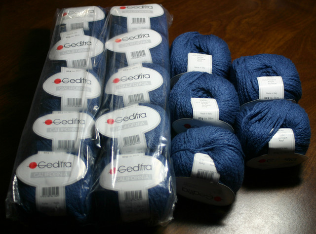 Gedifra California Blue (15 balls) - 55% cotton/ 45% acrylic, 50g/95m, 18st=10cm, 6mm needle/hook