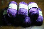 SWTC Bamboo purple (6 skeins plus one partly used skein) - 100% bamboo, 100g/250 yds, 20 sts=4
