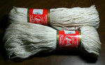 Super 10 Cream (2 skeins) - 100% mercerized cotton, 125g/250m, 22 sts=10cm, 4mm needle/hook